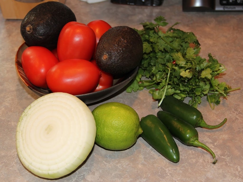 Pico de Gallo & Guacamole - An easy and delicious Pico de Gallo appetizer recipe perfect for dipping! So many fresh ingredients and so good for you, too!