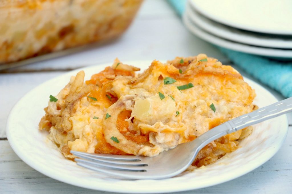 Cheesy Hashbrown Potatoes - Bitz & Giggles