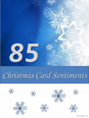 85 Christmas Card Sentiments