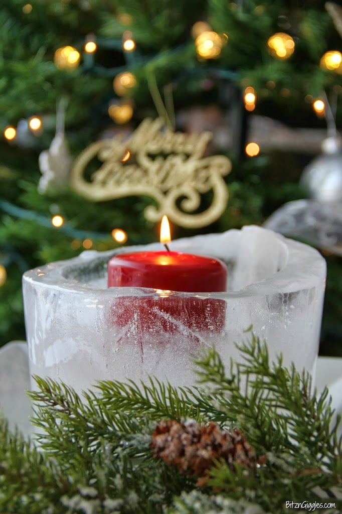 Christmas Ice Luminary