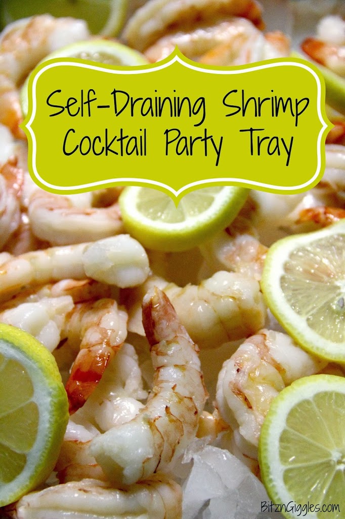 Self-Draining Shrimp Cocktail Party Tray