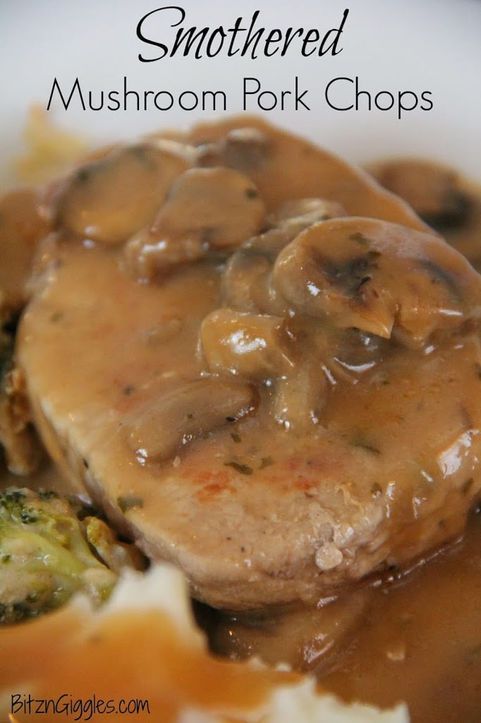 Smothered Mushroom Pork Chops