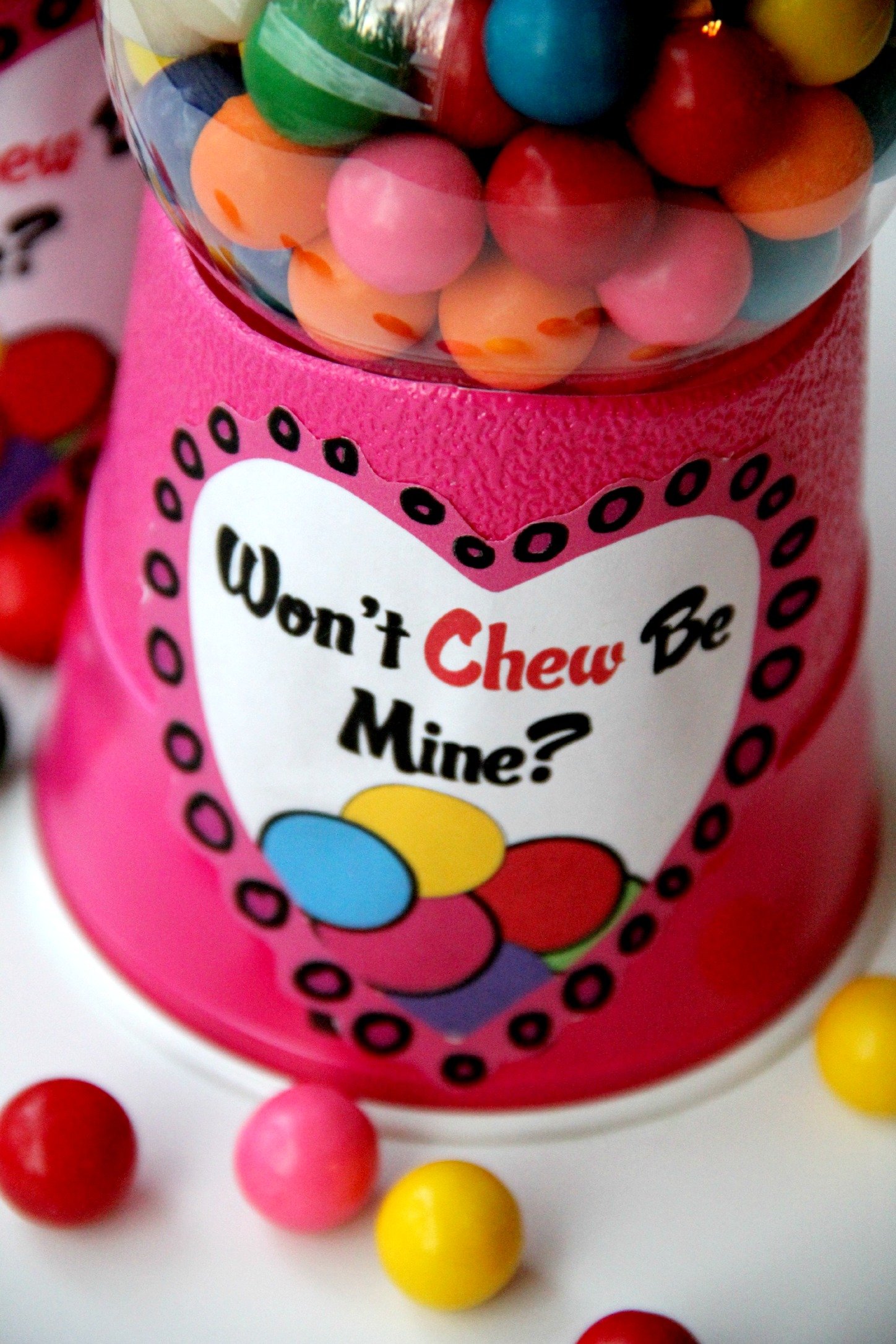 bubble gum machine valentines