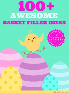 100+ Awesome Easter Basket Filler Ideas - Don't fill kids' baskets with a bunch of candy! Check out all of these great ideas instead! Kids actually prefer these things over candy!
