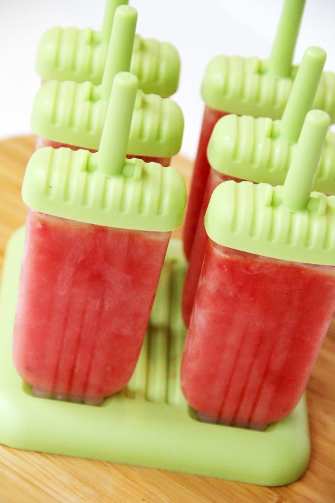 Strawberry Watermelon Agua Fresca Popsicles