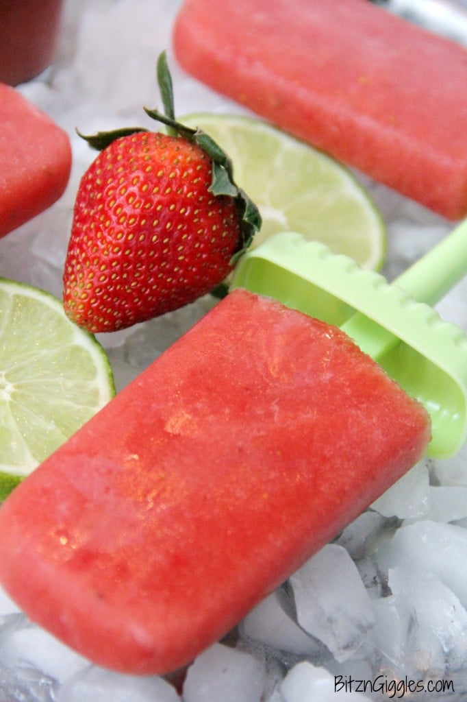 Strawberry Watermelon Agua Fresca Popsicles