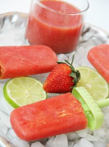 Strawberry Watermelon Agua Fresca Popsicles