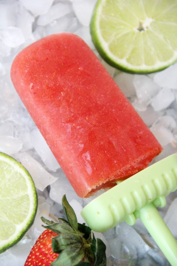 Strawberry Watermelon Agua Fresca Popsicles