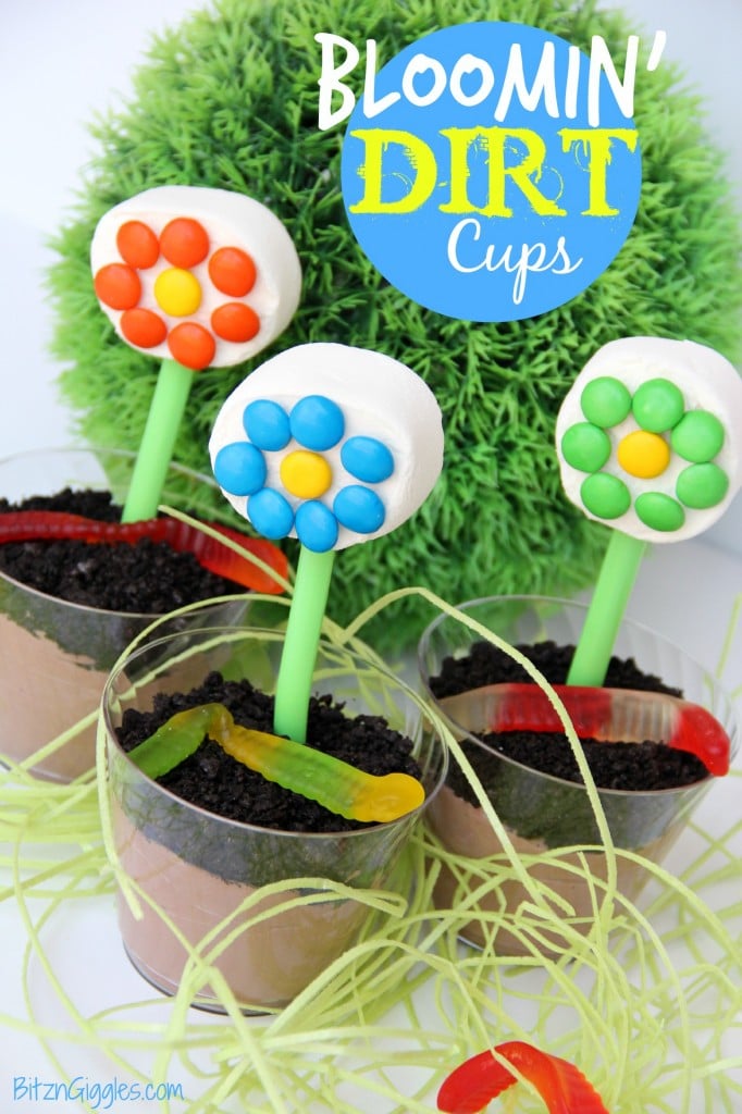 Bloomin' Dirt Cups - Bitz & Giggles