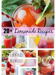 Over 20 delicious lemonade recipes - just in time to enjoy for the summer!