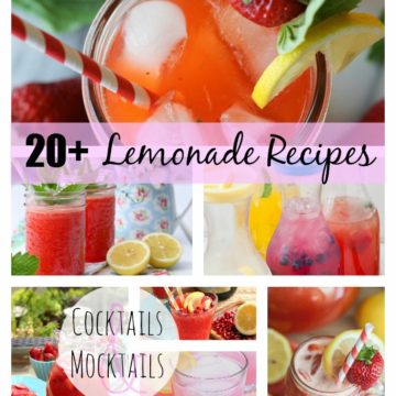 Over 20 delicious lemonade recipes - just in time to enjoy for the summer!