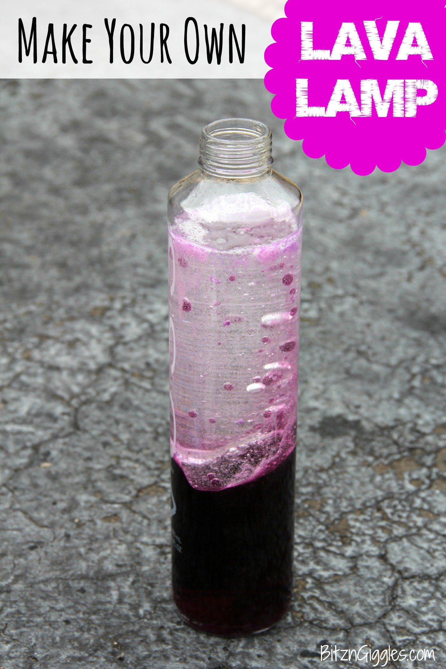 homemade lava lamp materials