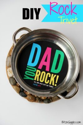 DIY Rock Trivet - A Father's Day Gift