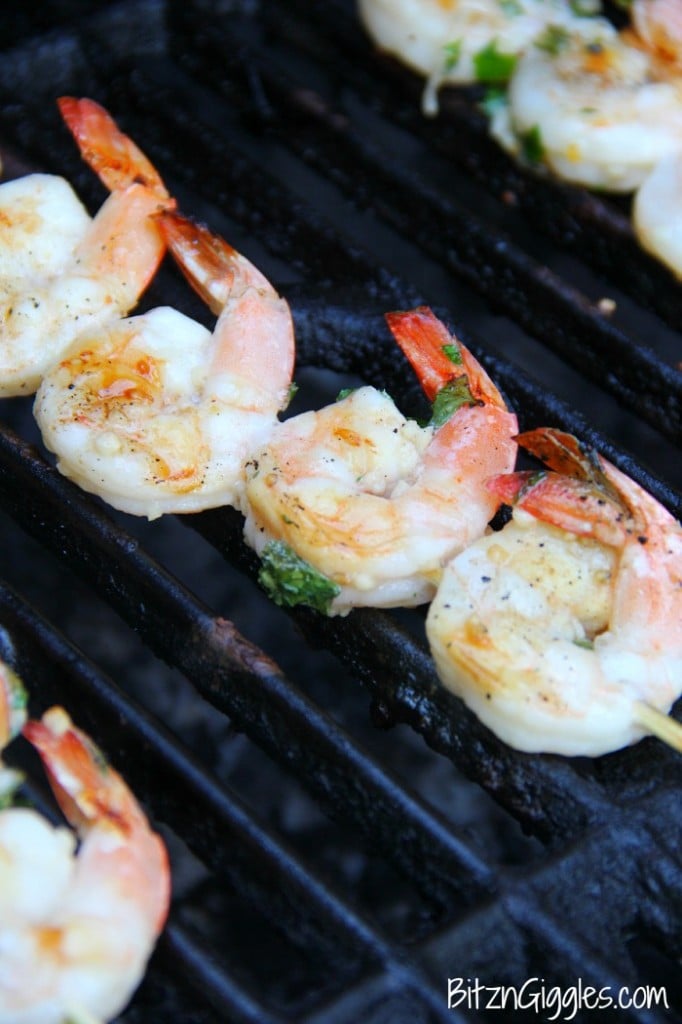 Lemon Basil Grilled Shrimp