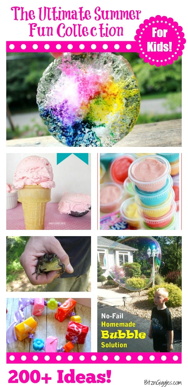 The Ultimate Summer Fun Collection for Kids! With over 200 ideas to keep the kiddos busy this summer!