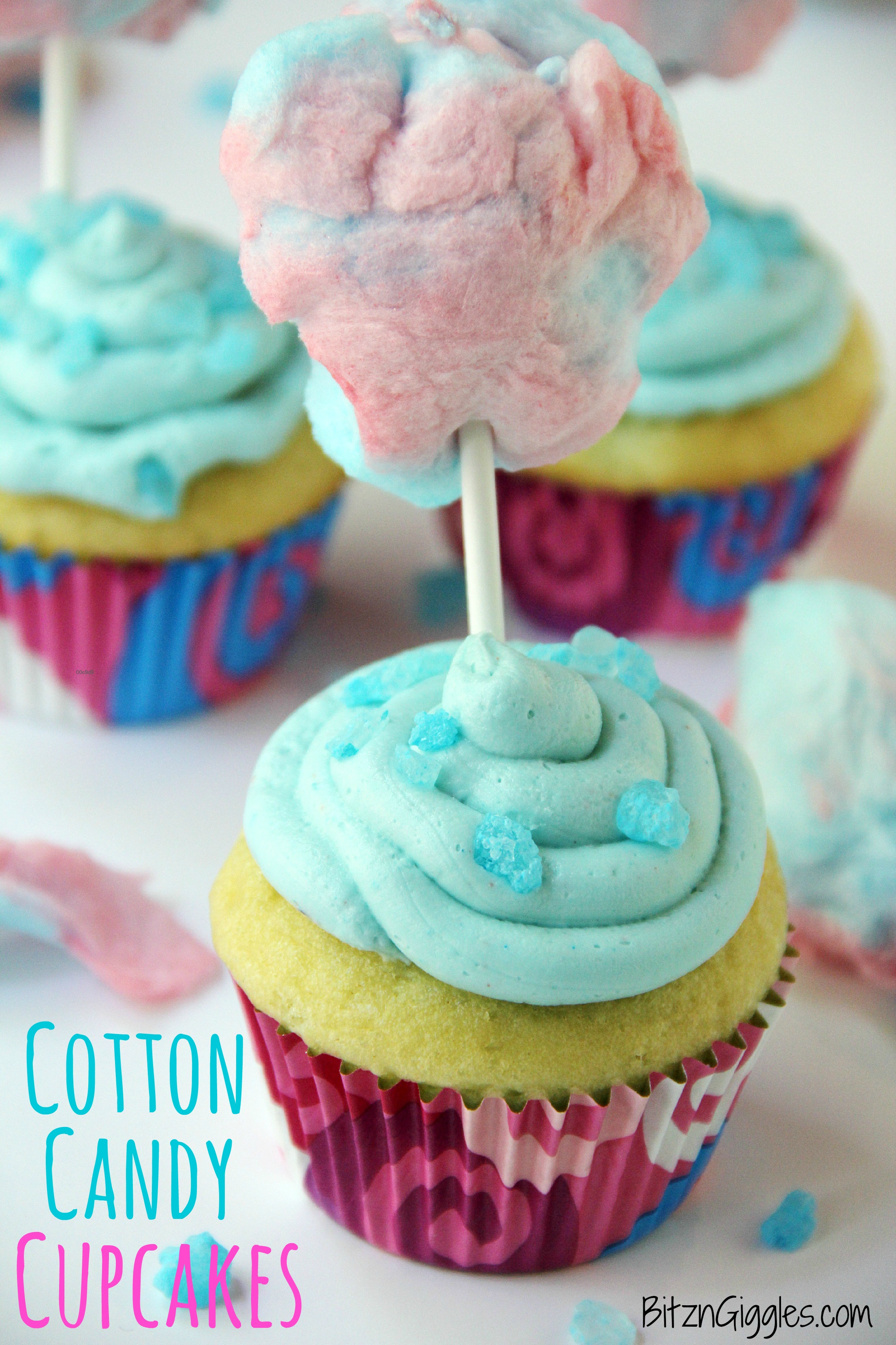 Cotton Candy Cupcakes