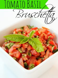 Tomato Basil Bruschetta - Bitz & Giggles