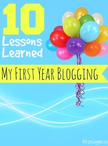 10 Lessons Learned My First Year Blogging