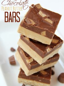 Chocolate Peanut Butter Bars - Bitz & Giggles