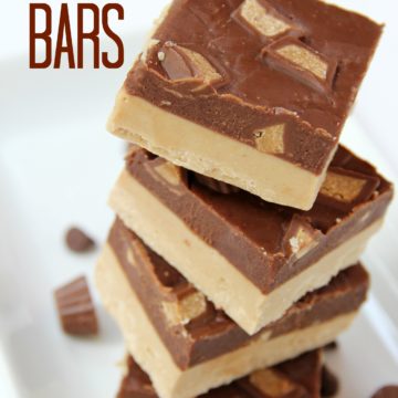 Chocolate Peanut Butter Bars - Bitz & Giggles