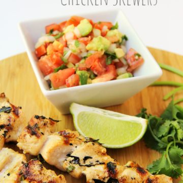 Cilantro Lime Chicken Skewers