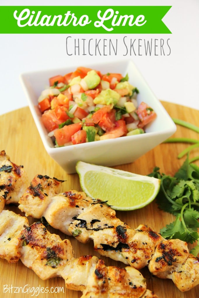 Cilantro Lime Chicken Skewers