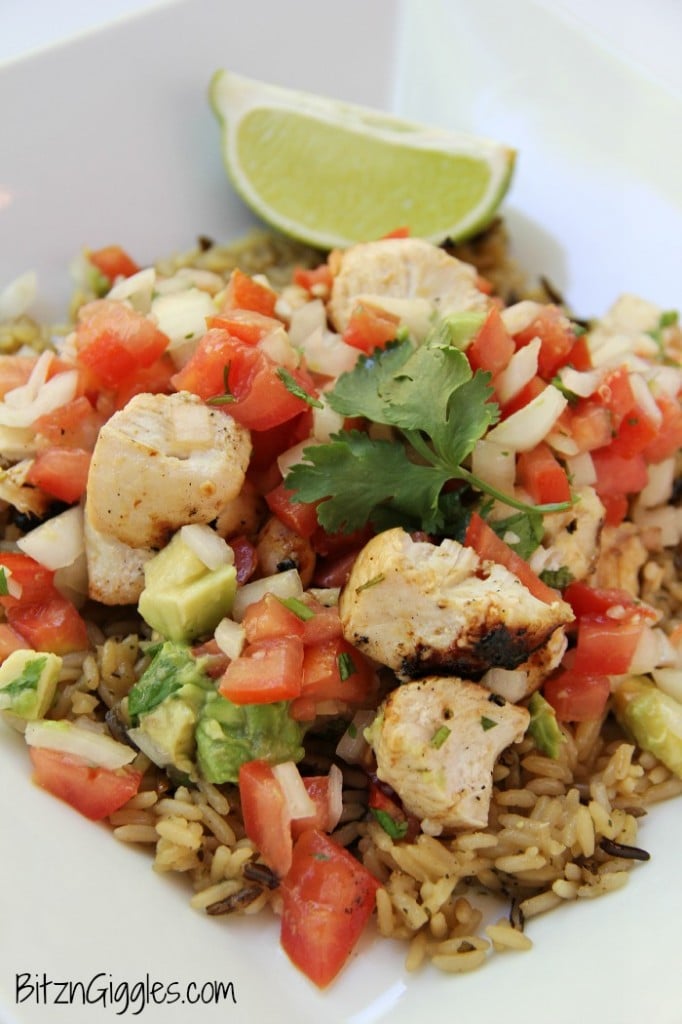 Cilantro lime chicken on plate