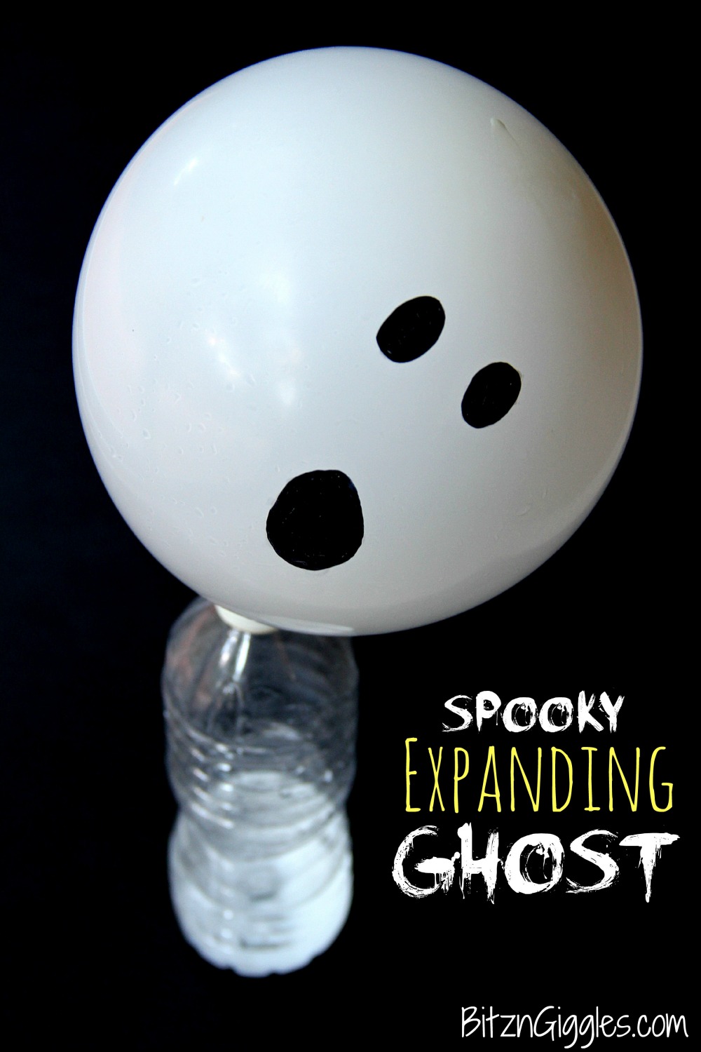 Spooky Expanding Ghost Experiment - Teach your kids a thing or two about carbon dioxide with this fun science experiment using ingredients you already have in your house!