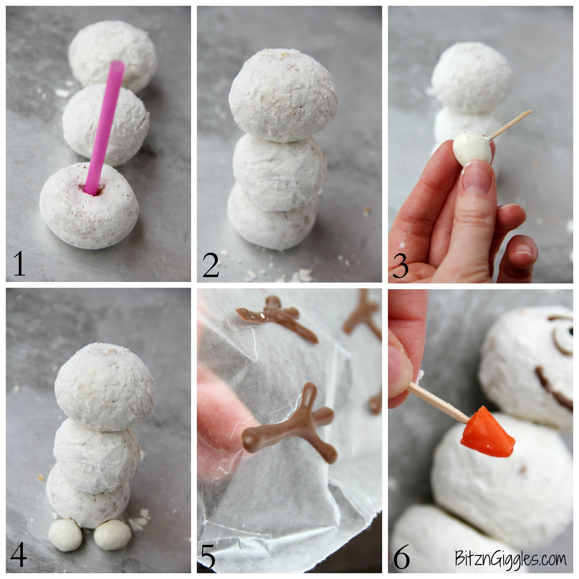 Frozen Inspired Doughnut Olaf
