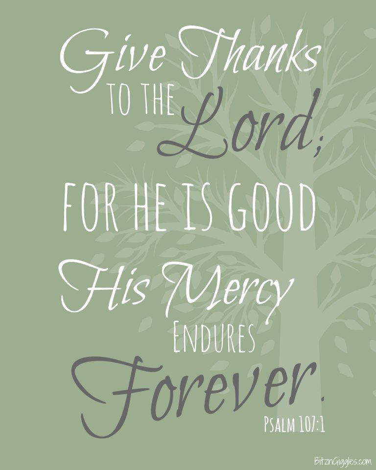 Give Thanks Printable