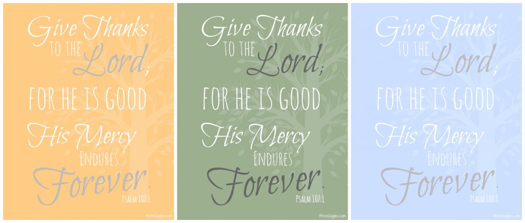 FREE Thanksgiving Printable available in three different colors!