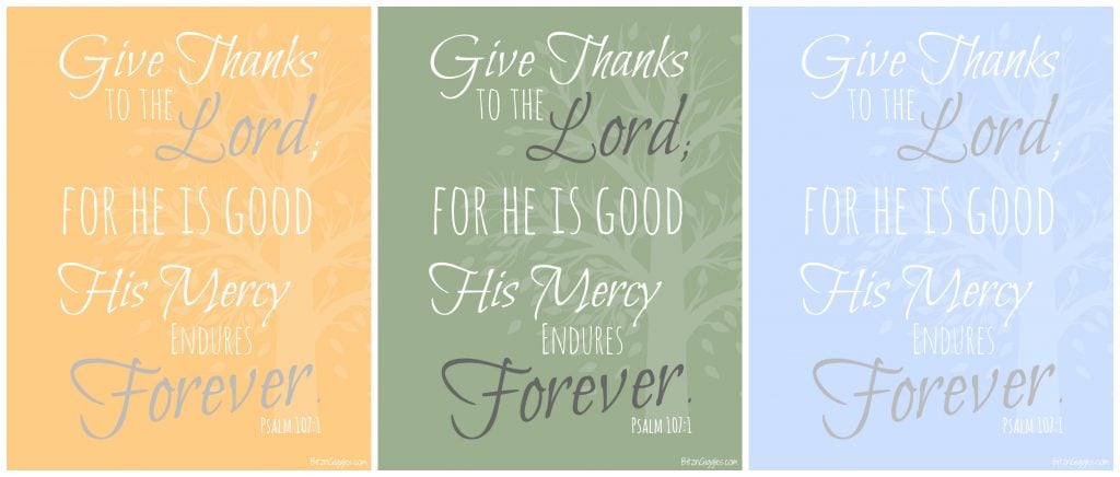 FREE Thanksgiving Printable available in three different colors!