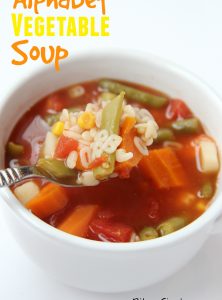 Alphabet Vegetable Soup