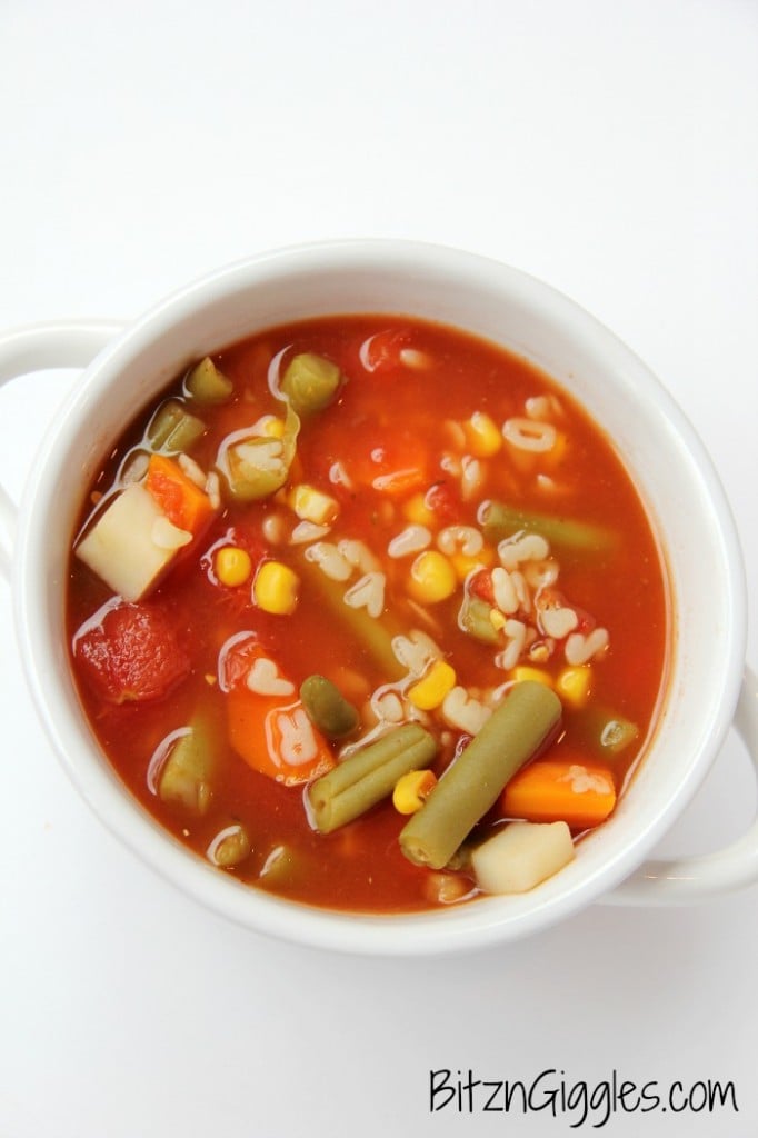 Alphabet Vegetable Soup