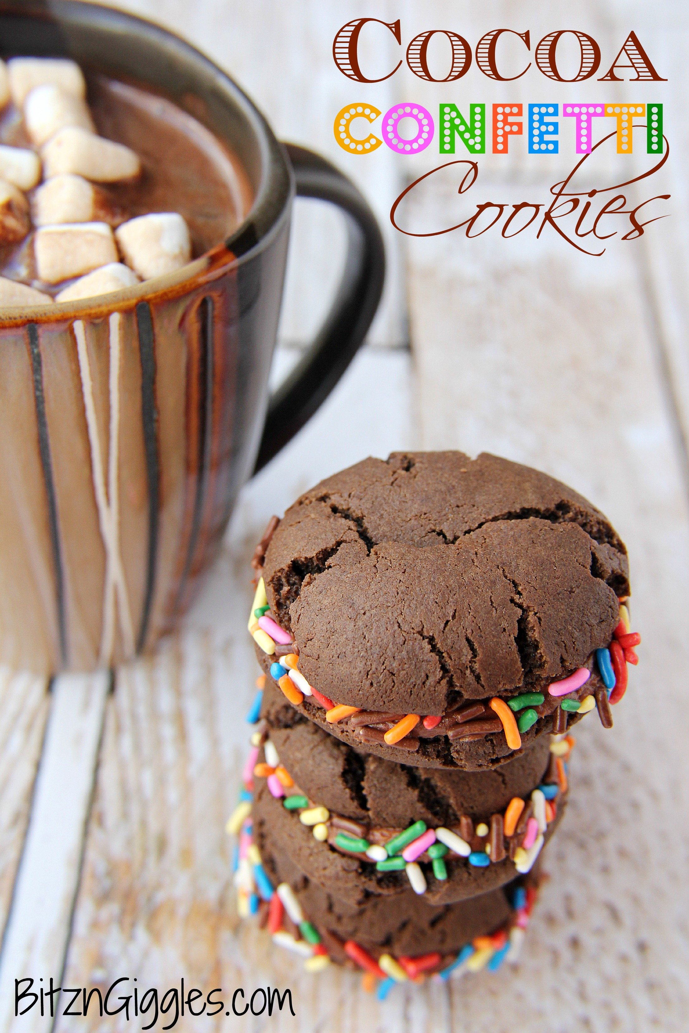 Cocoa Confetti Cookies