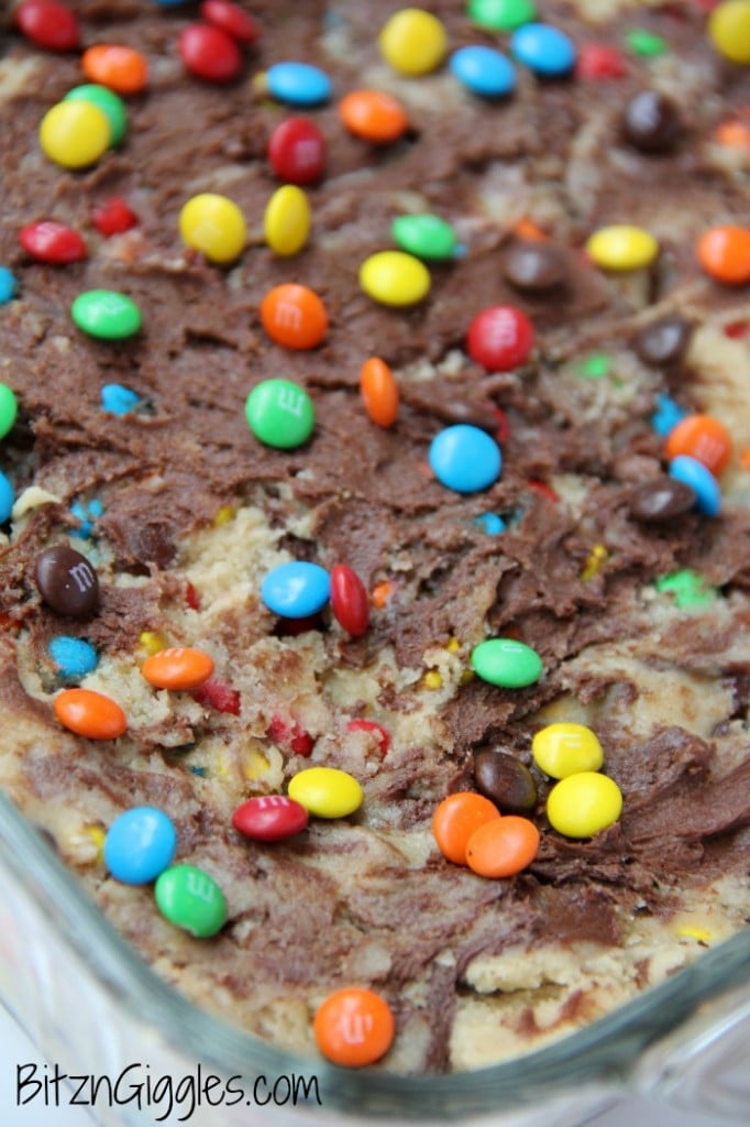 Marble M&M Blondies