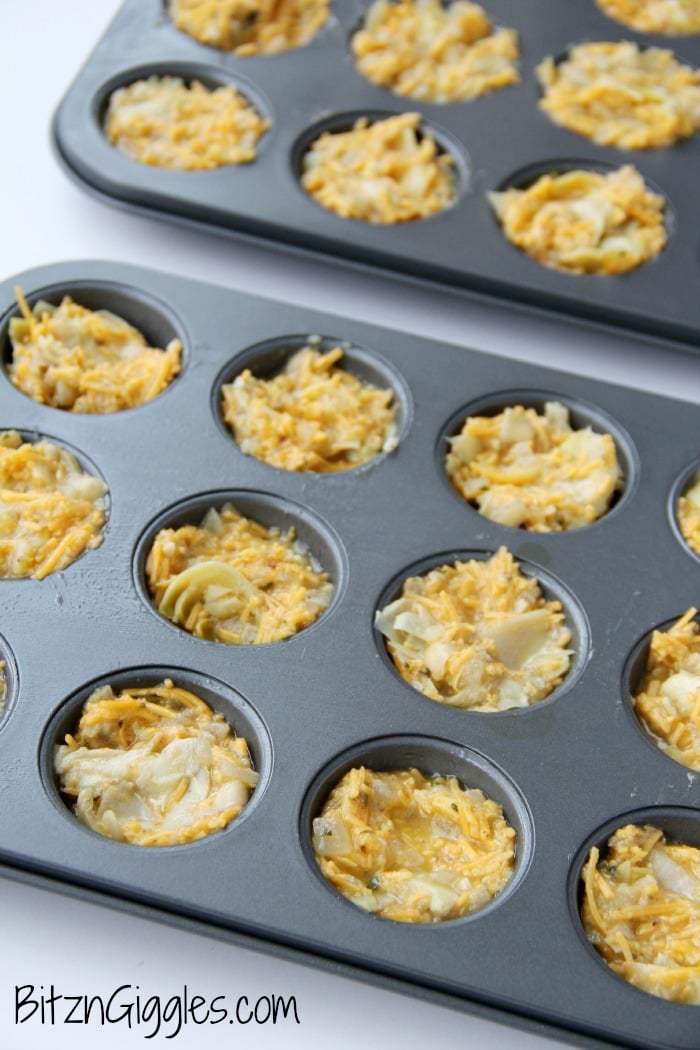 Mini Muffin Artichoke Bites