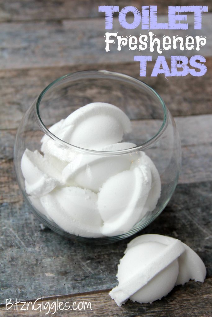 Toilet Freshener Tabs - Easy to make, fizzy toilet freshener bombs!