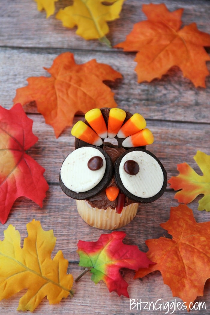 Wide Eyed Turkey Cupcakes