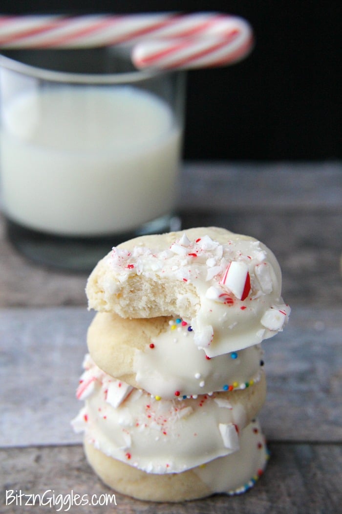 Candy-Dipped Shortbread Cookies