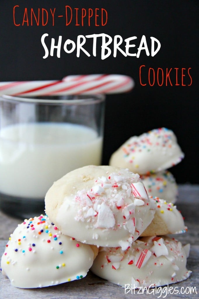 Candy-Dipped Shortbread Cookies