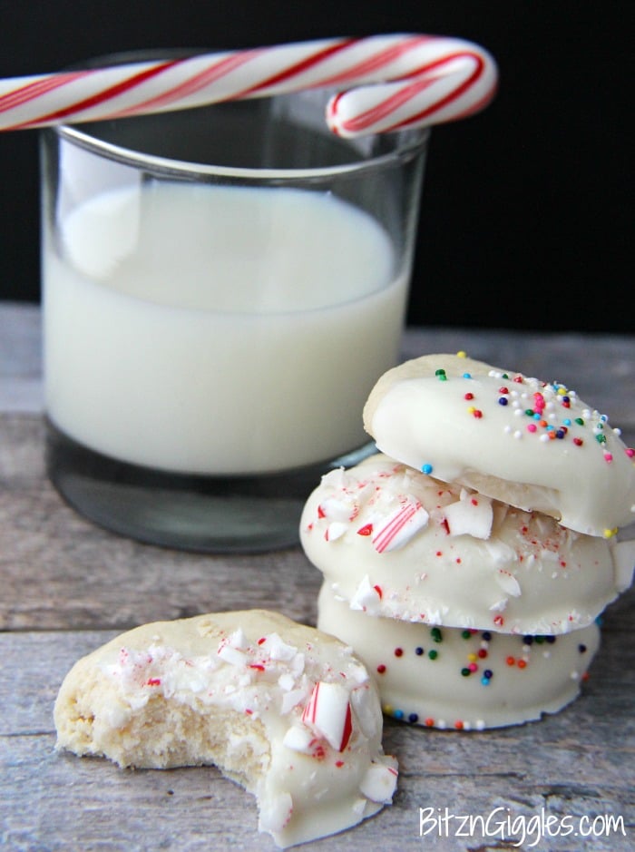 Candy-Dipped Shortbread Cookies