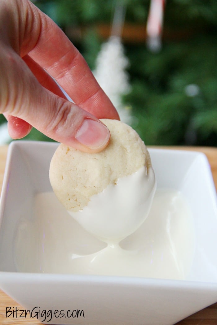 Candy-Dipped Shortbread Cookies