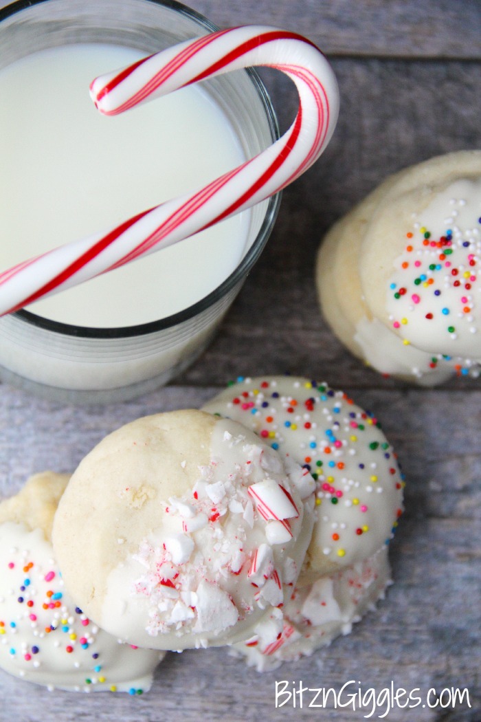 Candy-Dipped Shortbread Cookies