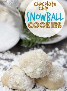 Chocolate Chip Snowball Cookies