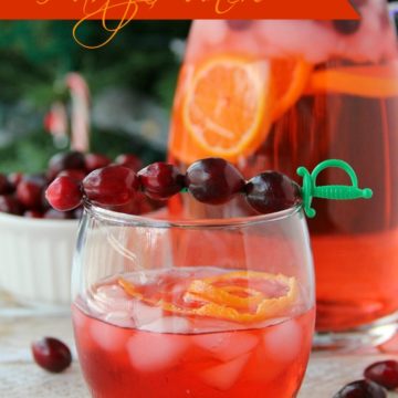 Cranberry Party Punch - A non-alcoholic party punch perfect for special occasions and holidays. So easy and so refreshing!