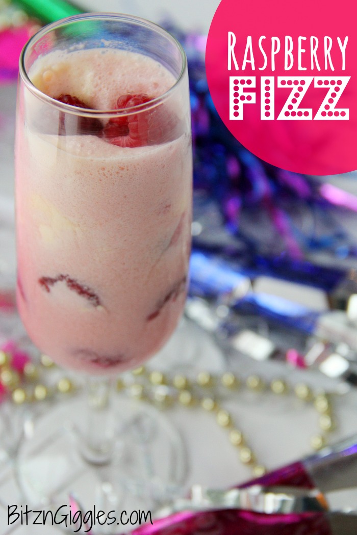 Raspberry Fizz - The perfect mocktail for New Year's Eve or any special celebration!