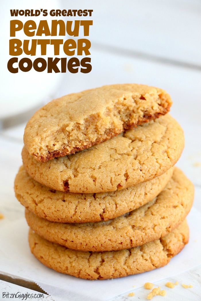 World's Greatest Peanut Butter Cookies - Melt-in-your-mouth, soft and delicious peanut butter cookies. These are a readers' favorite recipe!