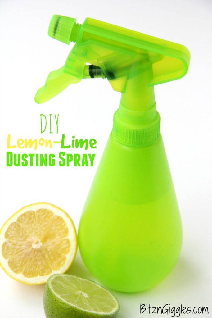 DIY Lemon Lime Dusting Spray - A lemon lime infused dusting spray you can make on your own at home. Works great!