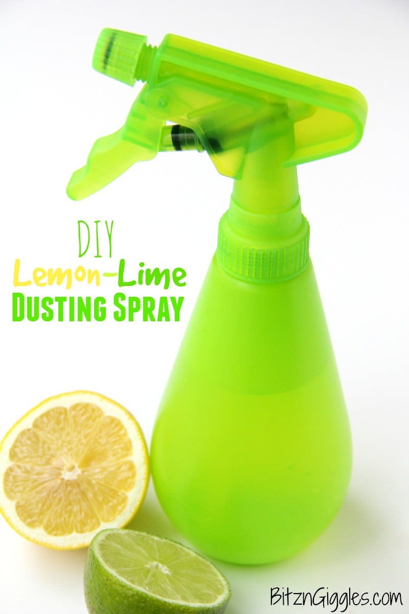 DIY Lemon Lime Dusting Spray -A lemon lime infused dusting spray you can make on your own at home. Works great! 